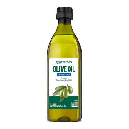 Amazon Grocery, Olive Oil, Medium Flavor 16.9 Fl Oz (Previously Amazon Fresh, Packaging May Vary)