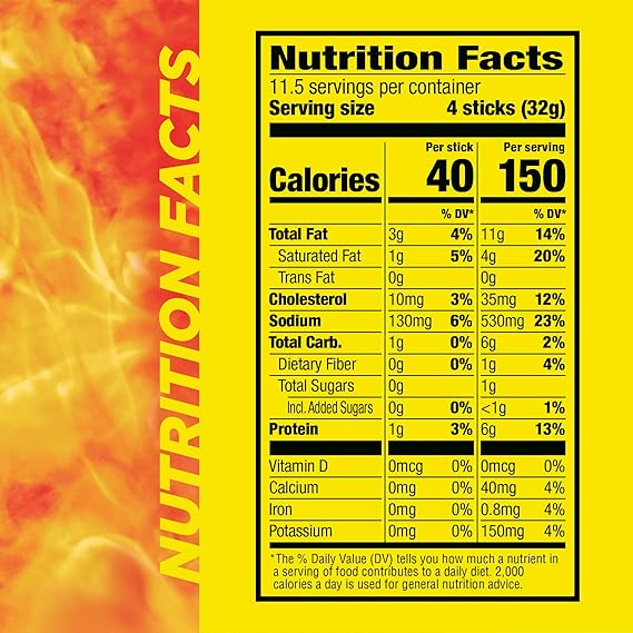 Slim Jim Smoked Meat Sticks, Original Flavor, 6g Protein Per Serving, Snack Size, Stocking Stuffer, 0.28 oz. (46 Count)