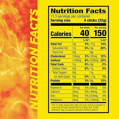 Slim Jim Smoked Meat Sticks, Original Flavor, 6g Protein Per Serving, Snack Size, Stocking Stuffer, 0.28 oz. (46 Count)