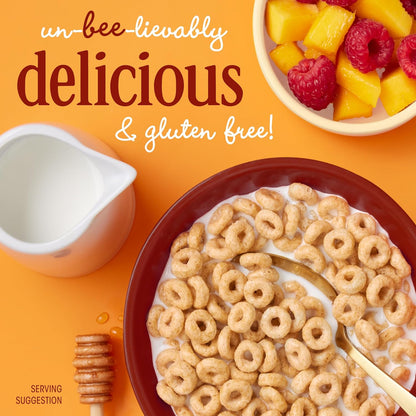 Honey Nut Cheerios, Heart Healthy Gluten Free Breakfast Cereal with Whole Grain Oats, 10.8 oz